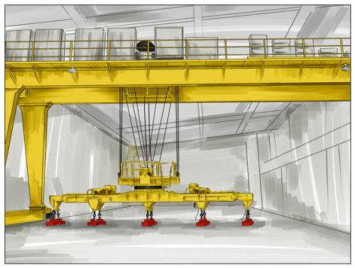 电磁挂梁桥式起重机
